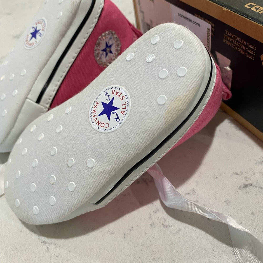 Pink Baby Converse - Picture 4 of 7